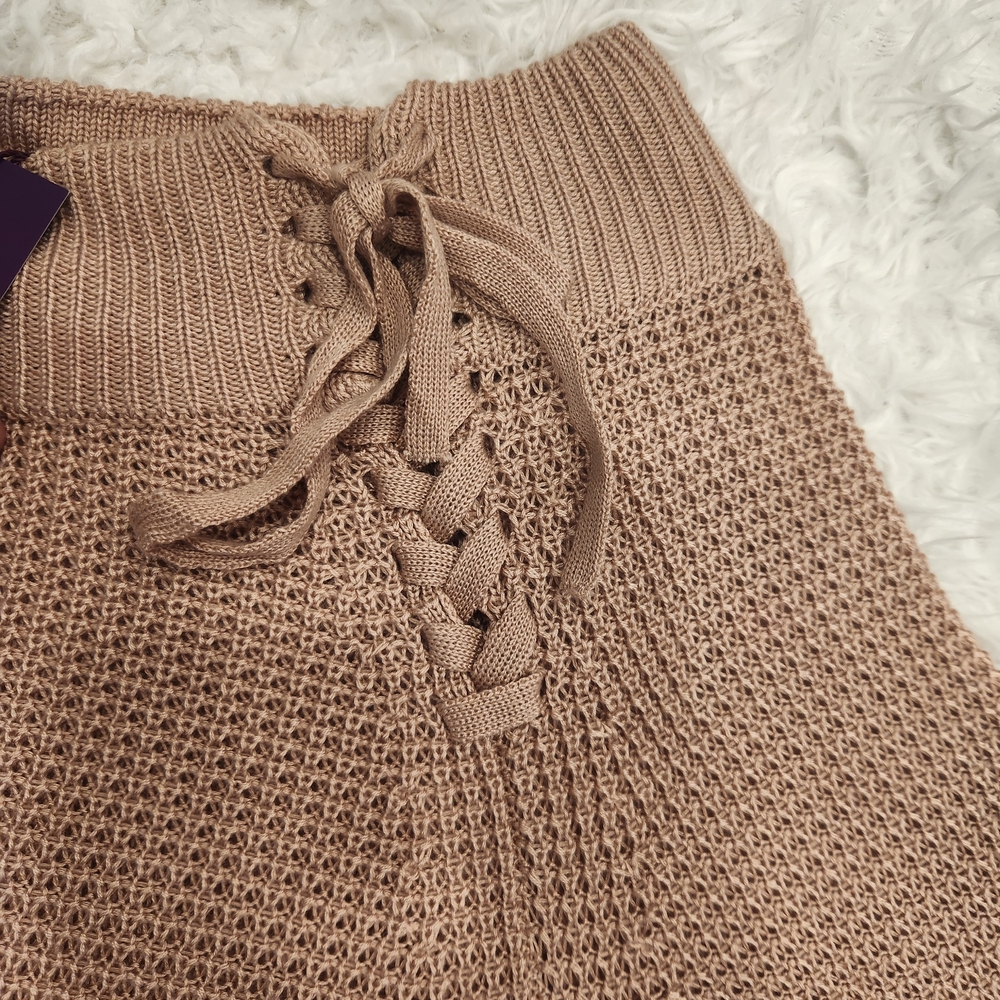 Lascana Off-the-Shoulder Tan Sweater - Picture 3 of 6